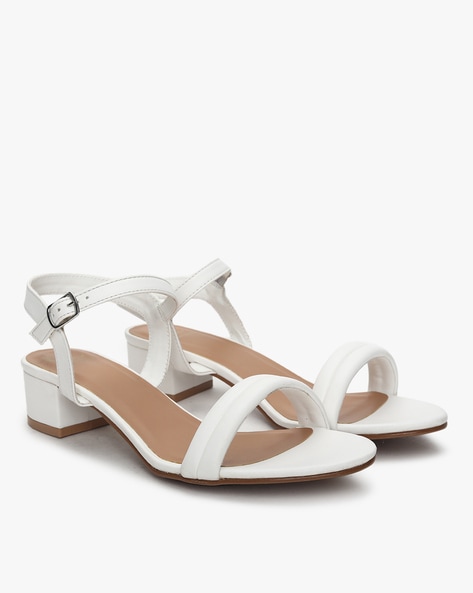 Buy White Heeled Sandals for Women by Five By Inc.5 Online | Ajio.com-thanhphatduhoc.com.vn
