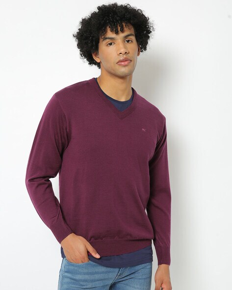 Buy V Neck Sweaters Pullovers For Men Online - Monte Carlo