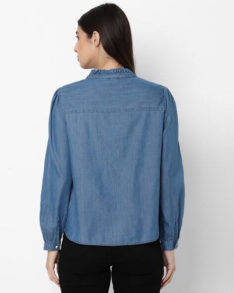 Blue Shirts for Women by ALLEN SOLLY 