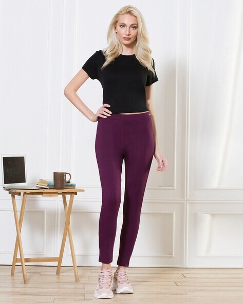 Buy Jockey Black Regular Fit Tights - IW05 for Women Online @ Tata