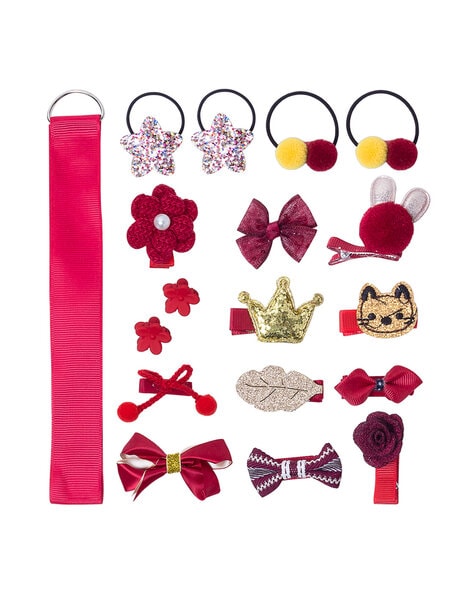 OULA 97 ADJUSTABLE GIRLS HAIR ACCESSORIES COMBO  5 pcs soft bow WITH BOX  FOR 115 YEAR OLD CHILD  Shikha Delhi Delhi