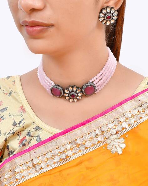 Kundan on sale chokers online