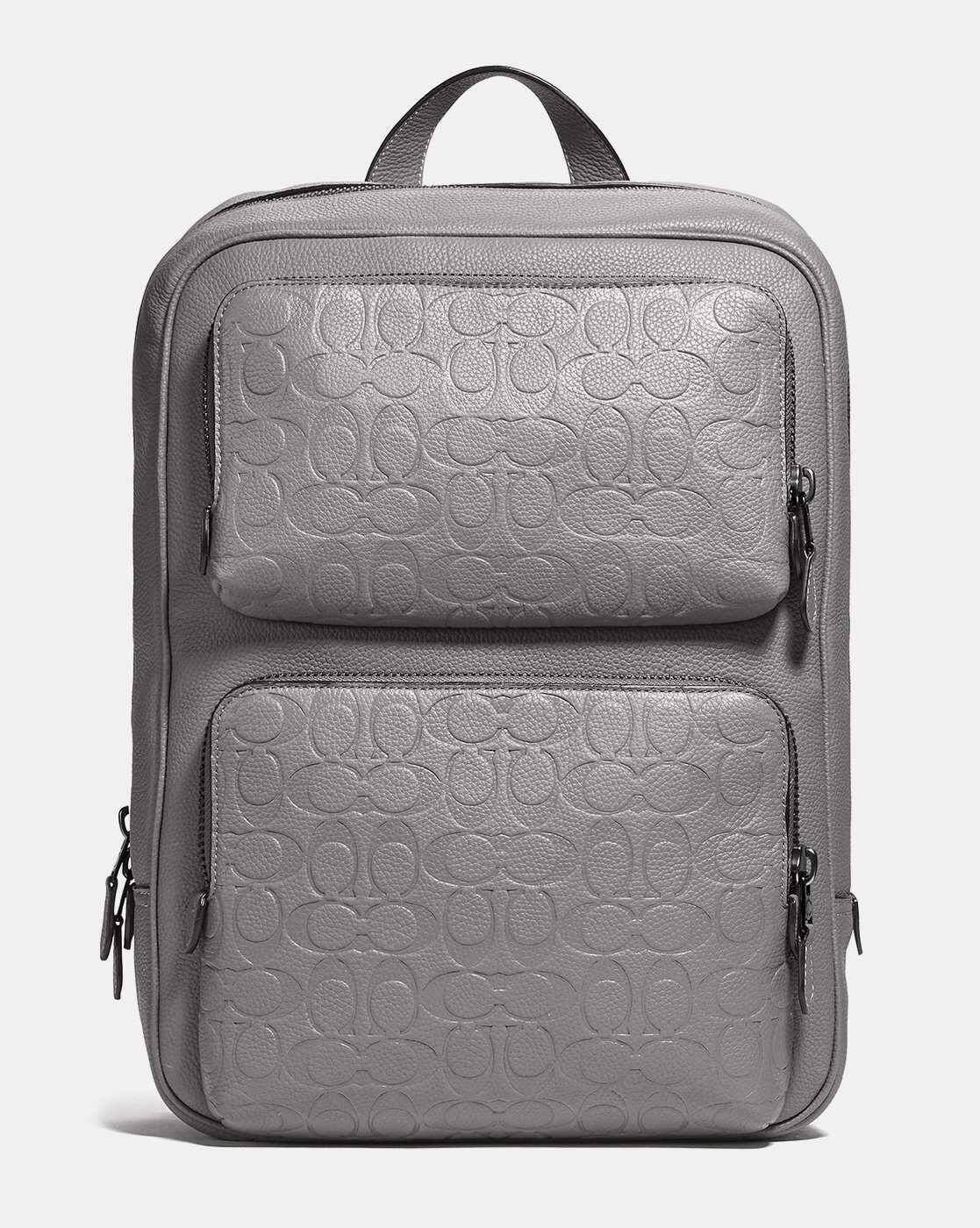 coach grey backpack