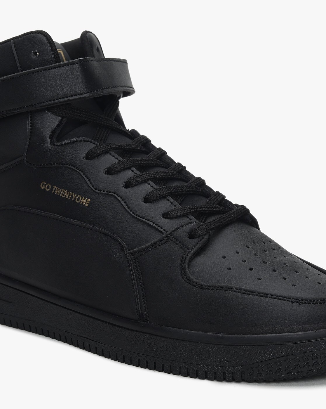 Itta All Black High Top Trainers