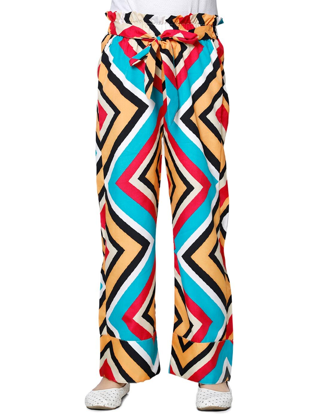 Polyester Palazzo Pants Cutiekins Girls Printed Trousers, Size: 4 To 10  Years at Rs 150/piece in New Delhi