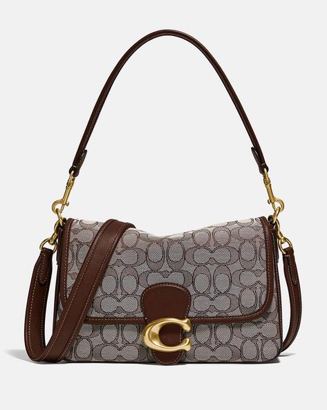 Coach - Beige & Brown Mini Monogram Crossbody Satchel – Current