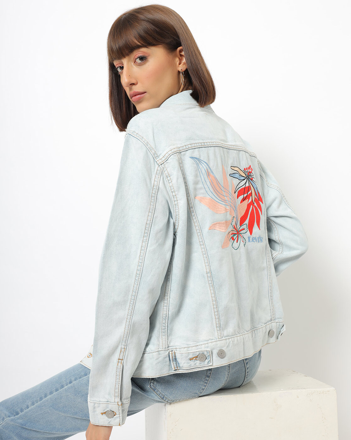 levis denim jacket ajio