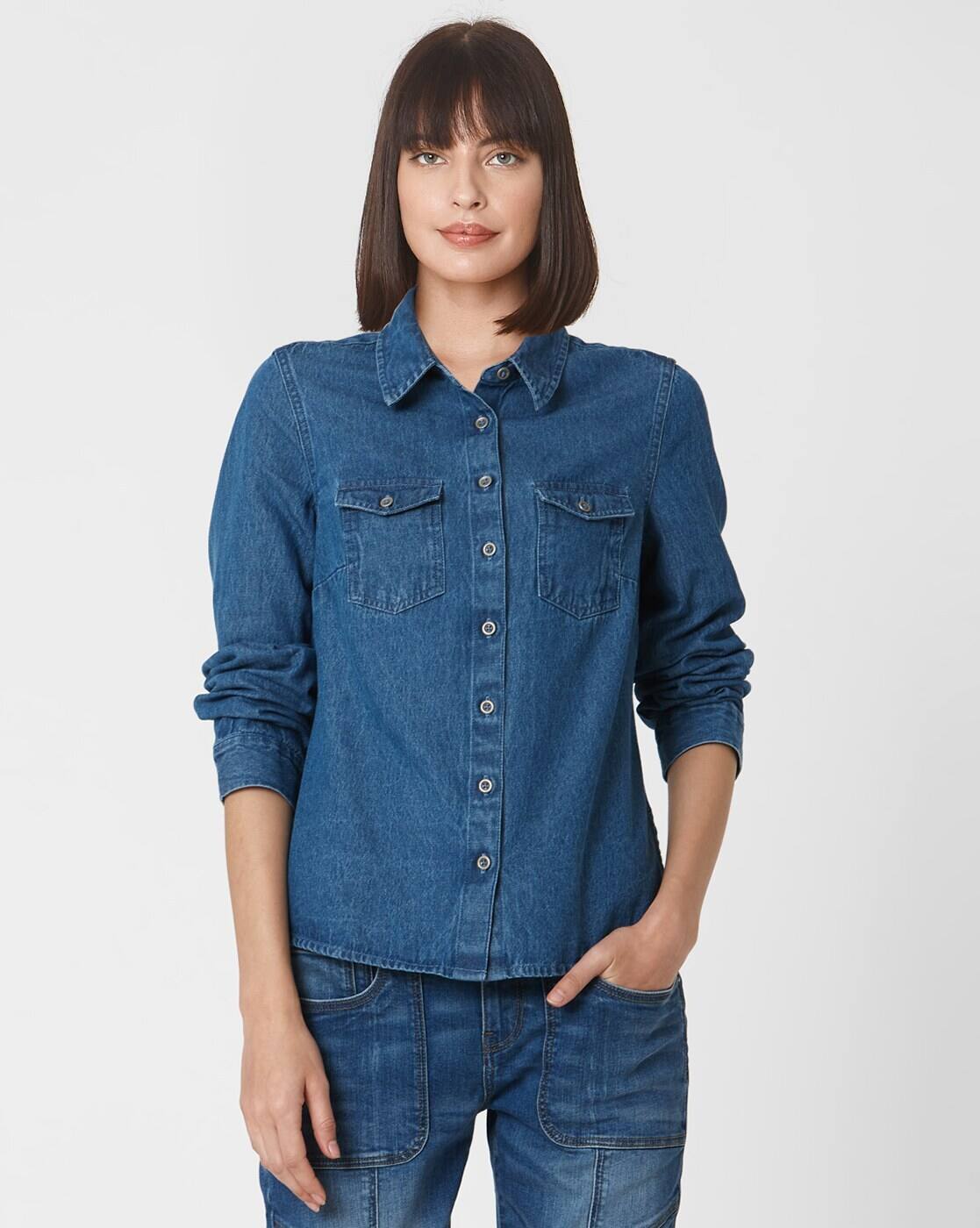 Buy Blue Shirts, Tops \u0026 Tunic for Women 
