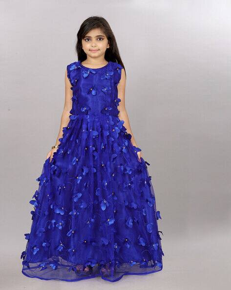 blue colour frock