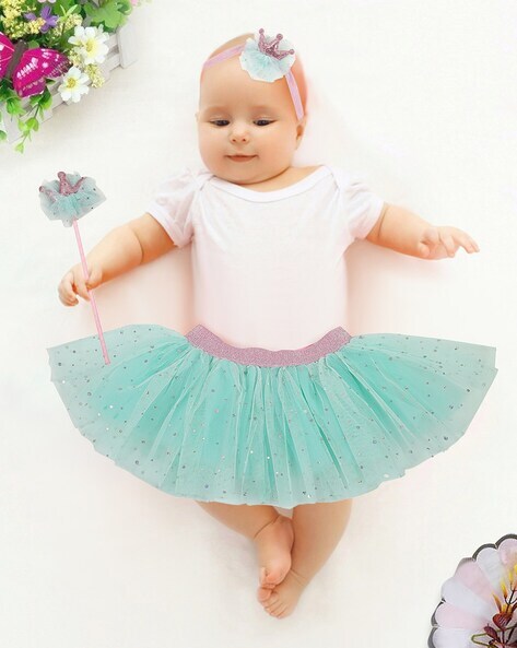 My Lello Little Girls 10-Layer Short Ballet Tulle Tutu Skirt (4 mo. - 3T)  -Light Blue - Walmart.com