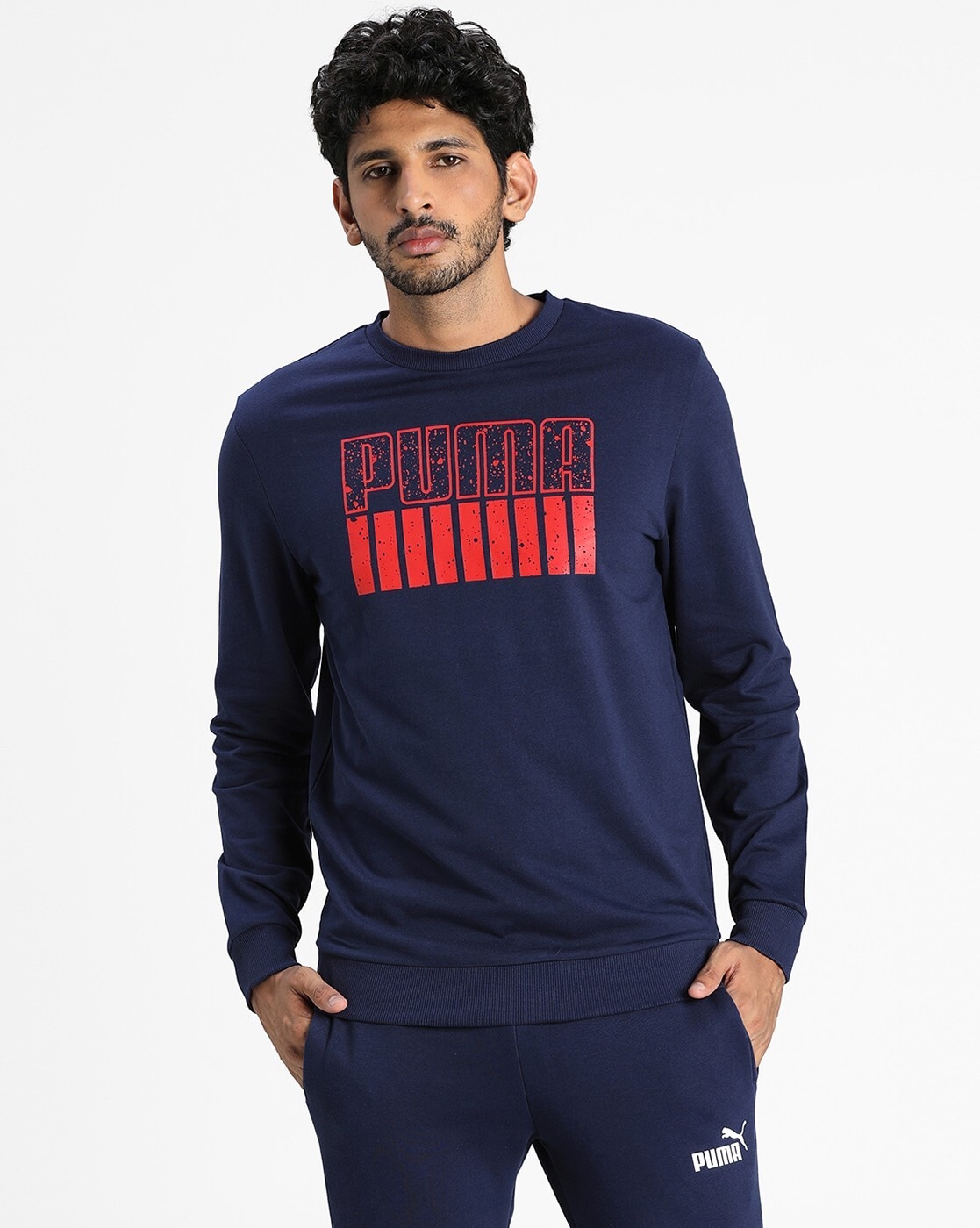 navy puma sweatshirt