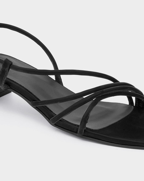 Classic Black Strappy Heels - Cute Boutique Shoes – Shop the Mint