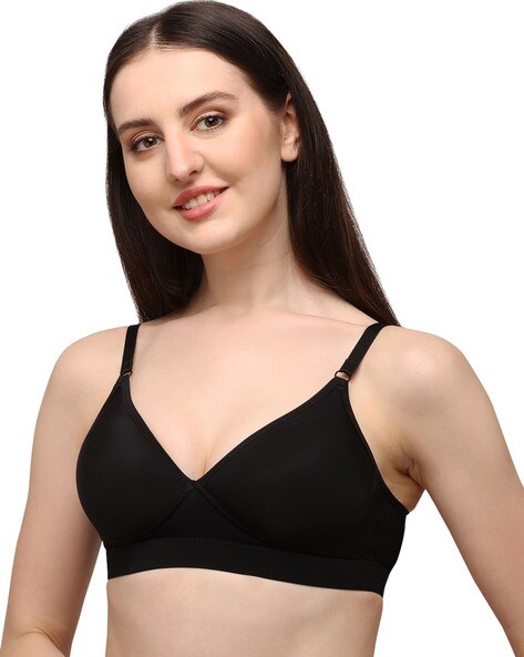 Buy Lady Lyka Padded Non Wired Medium Coverage T-Shirt Bra - Black