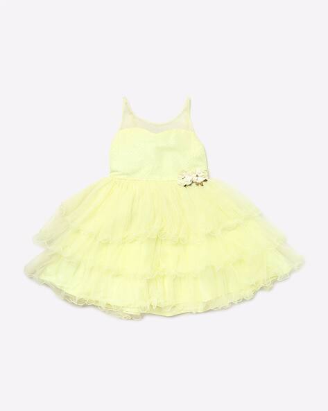 Fit & Flare Tiered Dress with Smocked Back