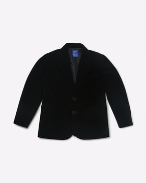 Single-Breasted Blazer with Notched Lapel