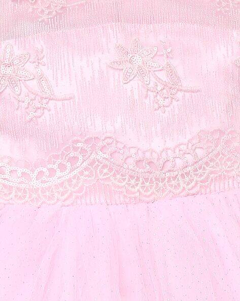 Fit & Flare Dress with Embroidered Yoke view 3