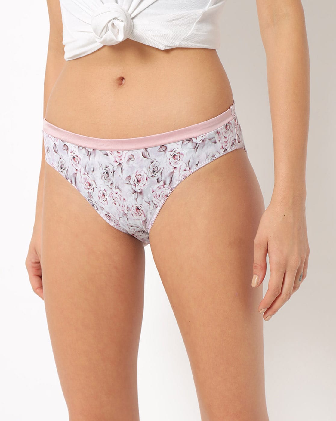 B91xZ Women's Cotton Bikini Brief Underwear Plus Size Breathable Micro-Mesh  Underwear,Pink XL