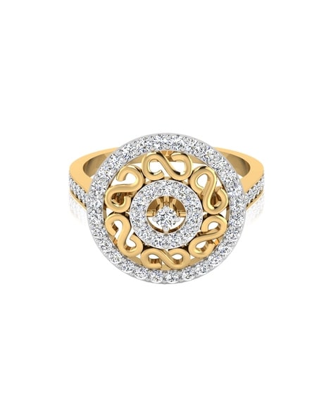 Gold cocktail ring on sale price