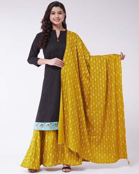 Indian Print Dupatta with Tassel Price in India