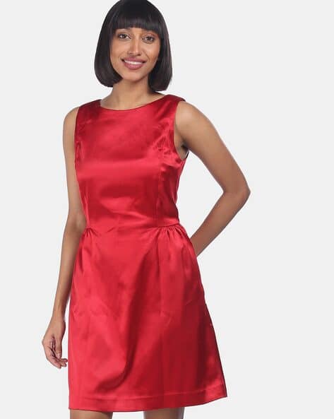 Sleeveless Mini Fit Flared Dress