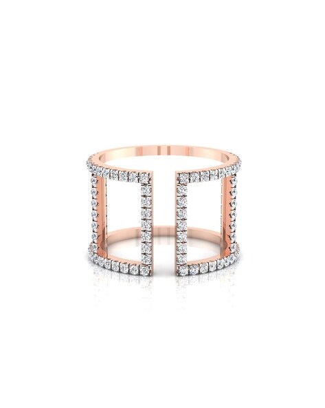 Double Band Engagement Ring - Edwin Novel Jewelry Design