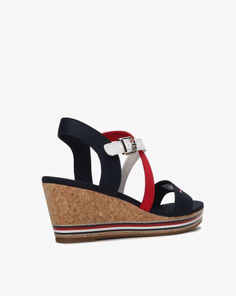 Tommy hilfiger blue online wedges