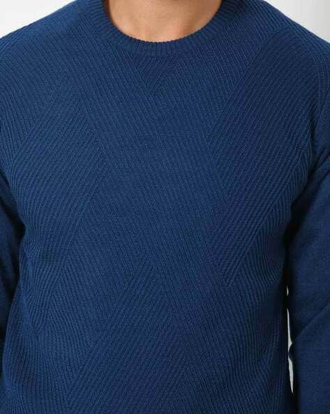Textured Round-Neck Pullover view 3