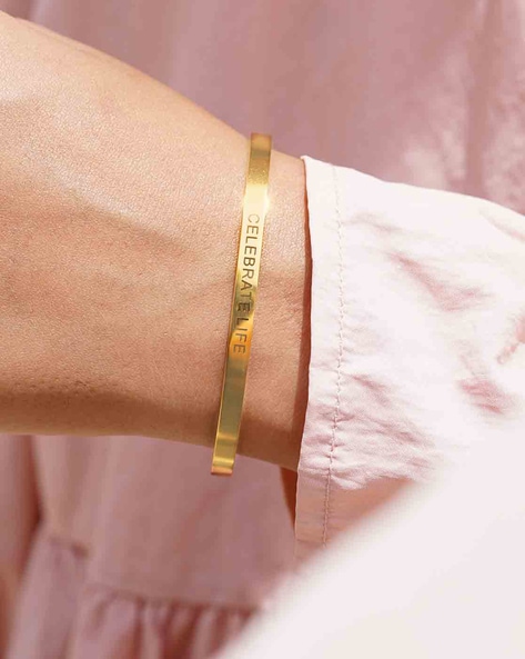 1 Gram Exceptional Design HighQuality Gold Plated Bracelet for Men    Soni Fashion