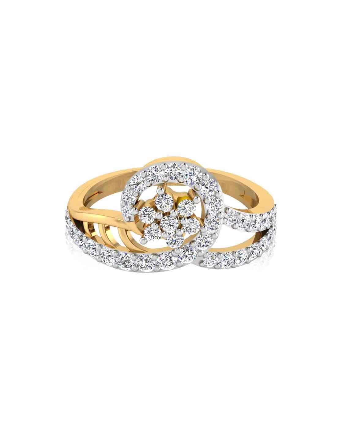 Whirl 18Kt Gold & Diamond Ring