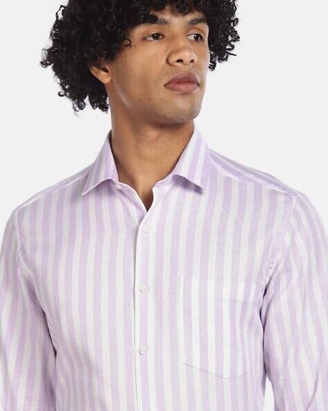 Lavender striped shirt Clearance