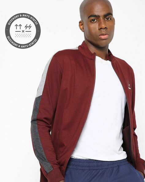 Maroon deals track jacket