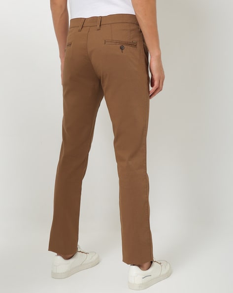 Khaki Paperbag Skinny Trousers  In The Style