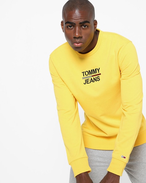 Yellow tommy cheap hilfiger long sleeve