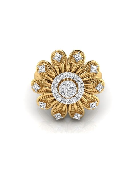 Gold 14K Party Diamond Cocktail Ring at Rs 44500/piece in Jaipur | ID:  23104263933