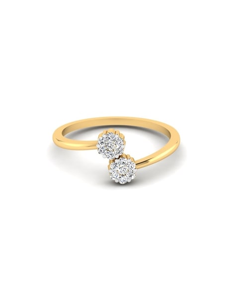 Real Engagement Ladies Simple Diamond Band Gold Ring, Weight: 2.5g at Rs  13500 in Ahmedabad