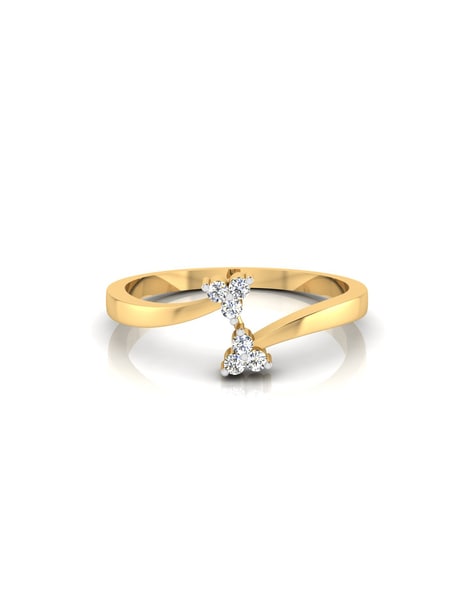 Diamond Square | Yellow gold diamond rings – GautamBanerjee