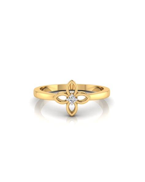 BEEZAL 14 Kt Pure Gold Ring Wedding & Engagement Ring for Women Metal Cubic  Zirconia Ring Price in India - Buy BEEZAL 14 Kt Pure Gold Ring Wedding & Engagement  Ring for