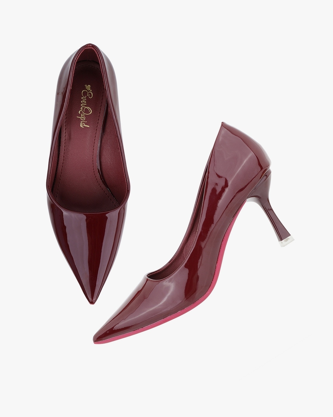 Buy Now Women Maroon Solid Block Heels – Inc5 Shoes
