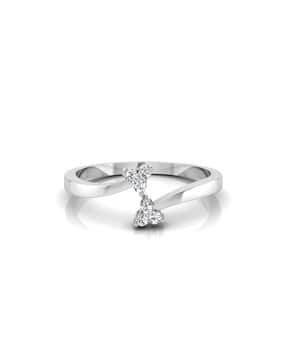iski uski White Gold Diamond-Studded Wedding Ring-picture-17