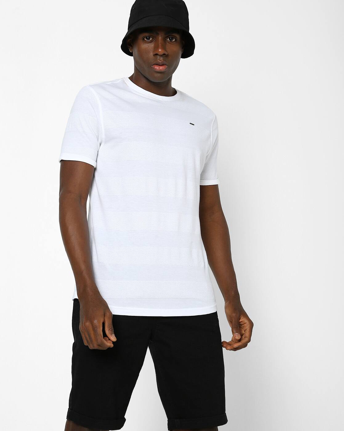 White Tshirts for Men by DNMX Online 