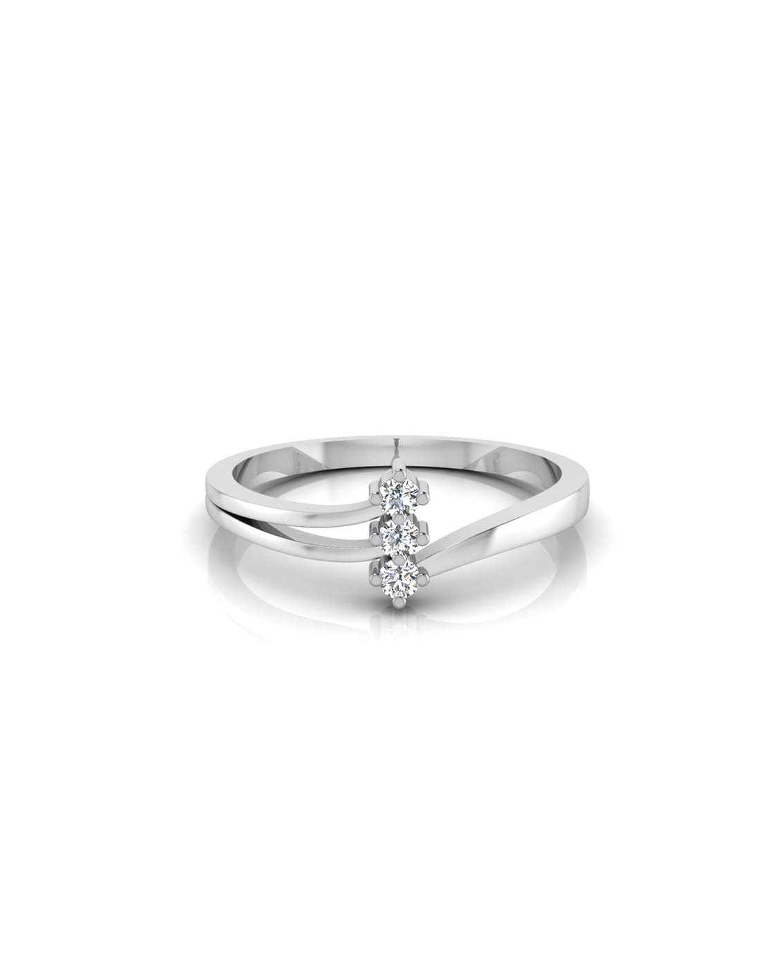 Ladies 14k White Gold Diamond 0.88 CT Right Hand Ring - OMI Jewelry