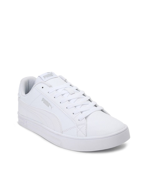 Buy Puma Smash Vulc Unisex White Sneakers - 6 Online