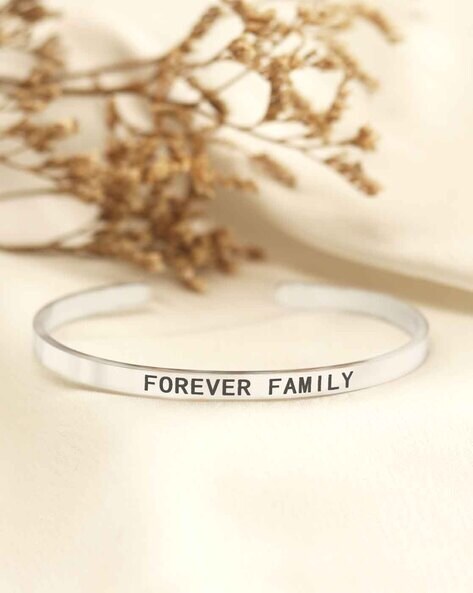 Shop online FOREVER FAMILY Silver Mantra Band by Joker & Witch