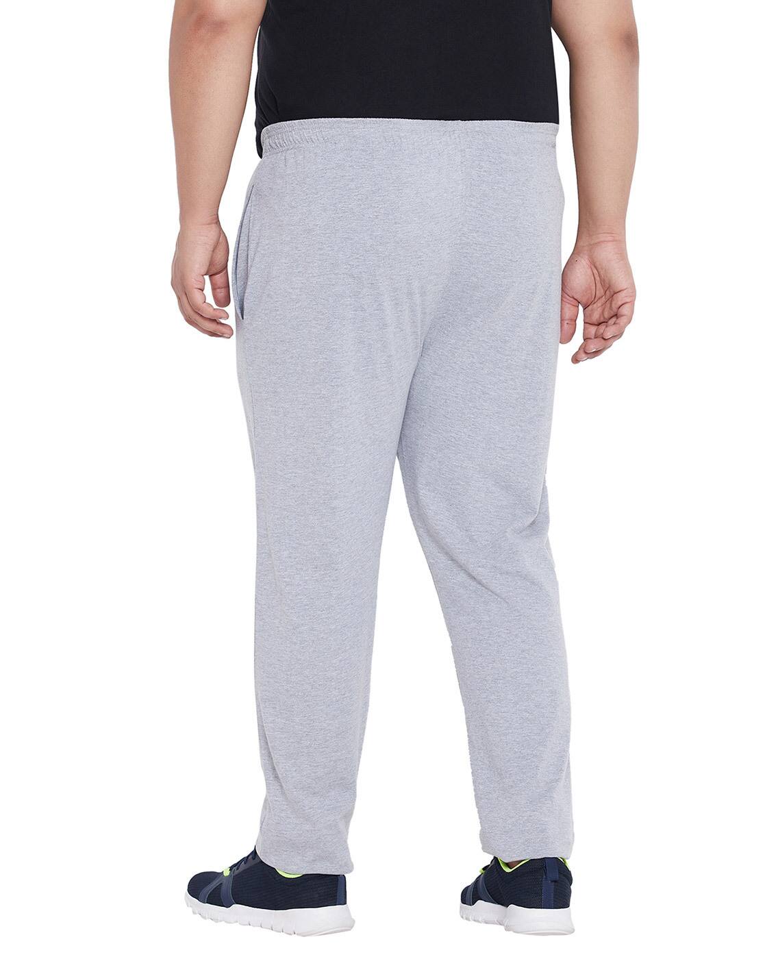 Grey Track Pants for Men by BIG BANANA 