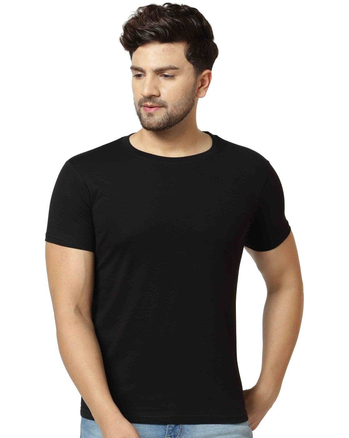 black t shirt half