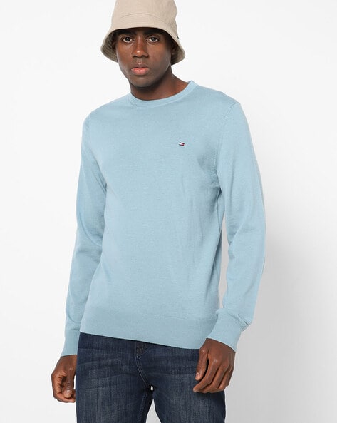 Light blue tommy hilfiger sweater hotsell