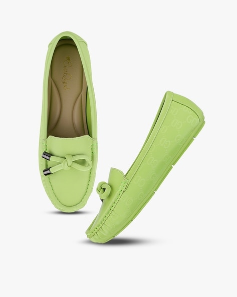 lime green loafers