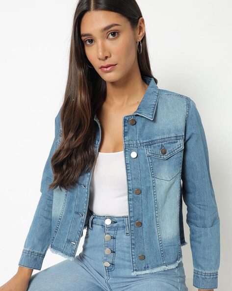 Buy Lipsy Mid Blue Classic Fitted Denim Jacket from Next India