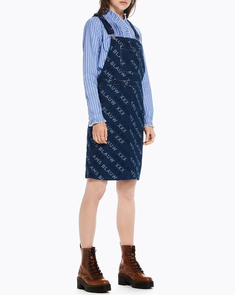 white christmas dresses Washed Denim Mini Shirtdress — Art From The Heart – Scotch & Soda main image 0