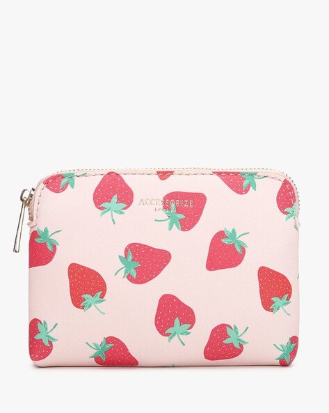 Buy Wowobjects® 1Pc Lovely Strawberry Coin Purse Zipper Keychain Bag Change  Cards Storage Pouch Party Favor Supply at Amazon.in